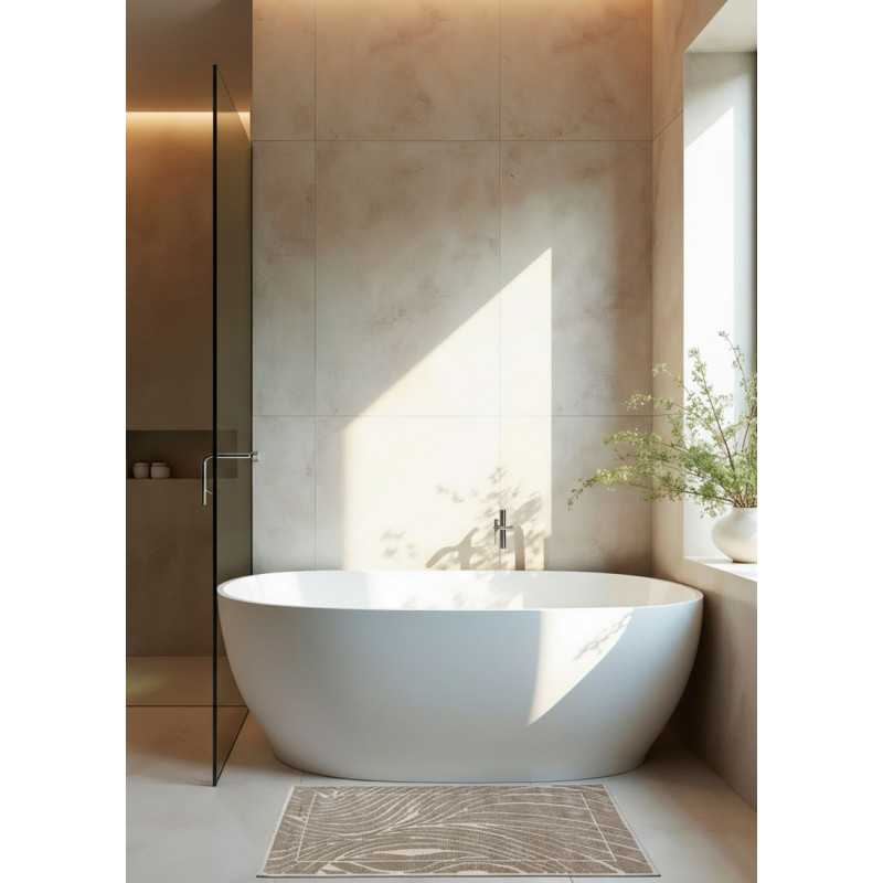 copy of Tapis salle de bain taupe MYKONOS 01