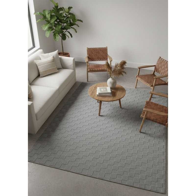 Tapis extérieur et intérieur damier TOULON 36