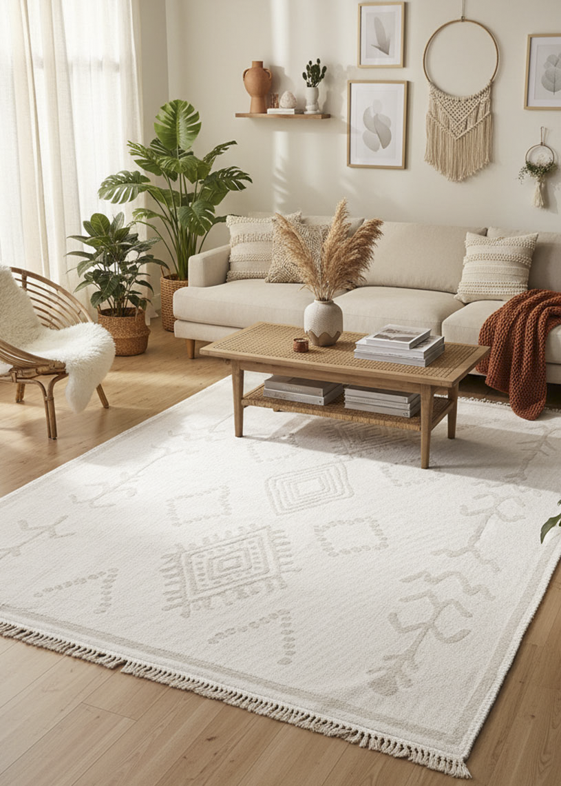 Tapis en coton lavable en machine MILAS 06