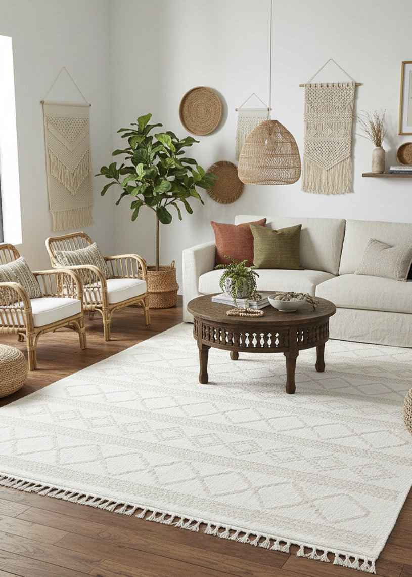 Tapis en coton lavable en machine MILAS 02