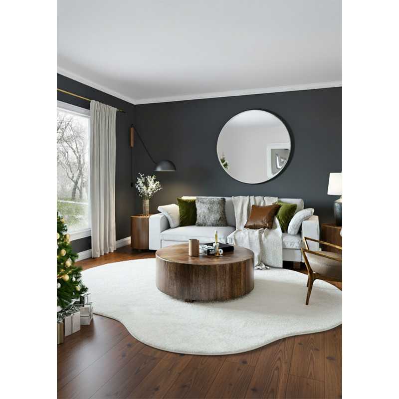 Tapis doux fourrure forme - LAPONIE 02