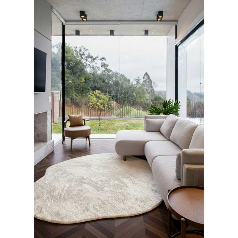 Tapis doux fourrure forme - LAPONIE 02