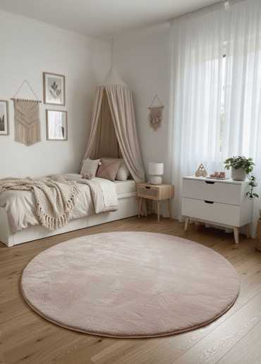 Soft Solid Faux Fur Rug – LAPONIE 01