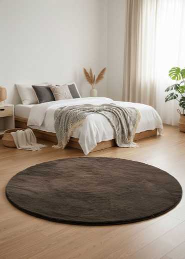 Tapis doux fourrure uni - LAPONIE 01