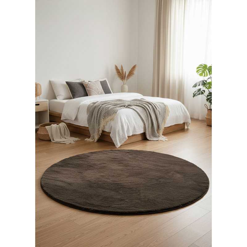 Tapis doux fourrure uni - LAPONIE 01