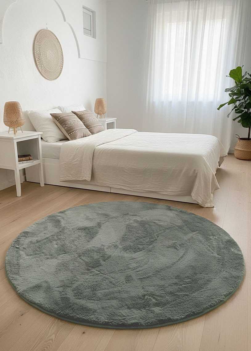 Soft Solid Faux Fur Rug – LAPONIE 01