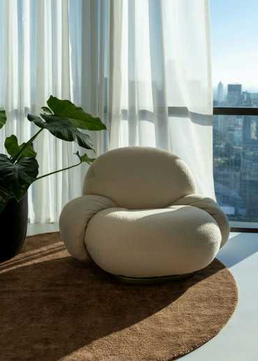 Tapis en laine uni fait main TAJA