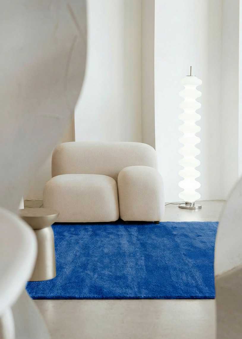 Tapis en laine uni fait main TAJA