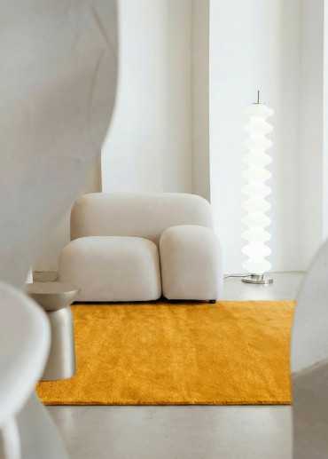 Tapis en laine uni fait main TAJA