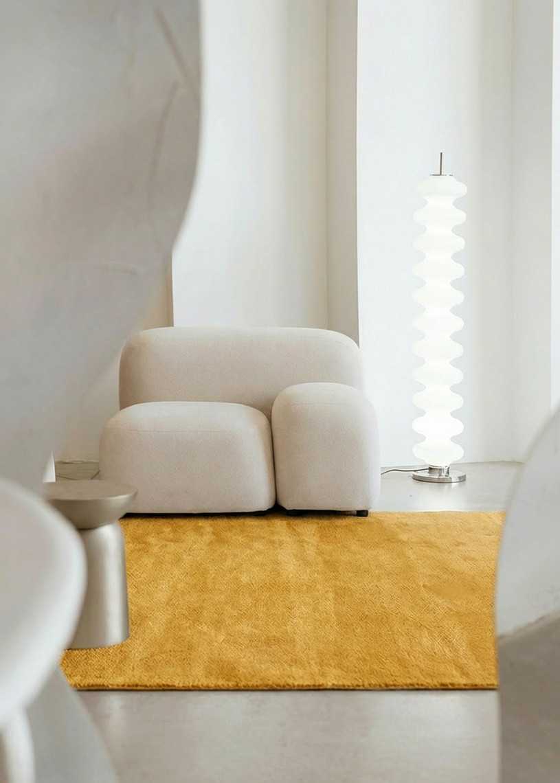 Tapis uni en laine TAJA