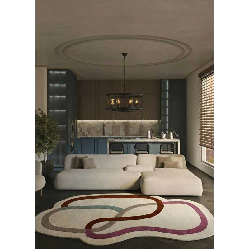 Tapis organique en laine fait main HAWA