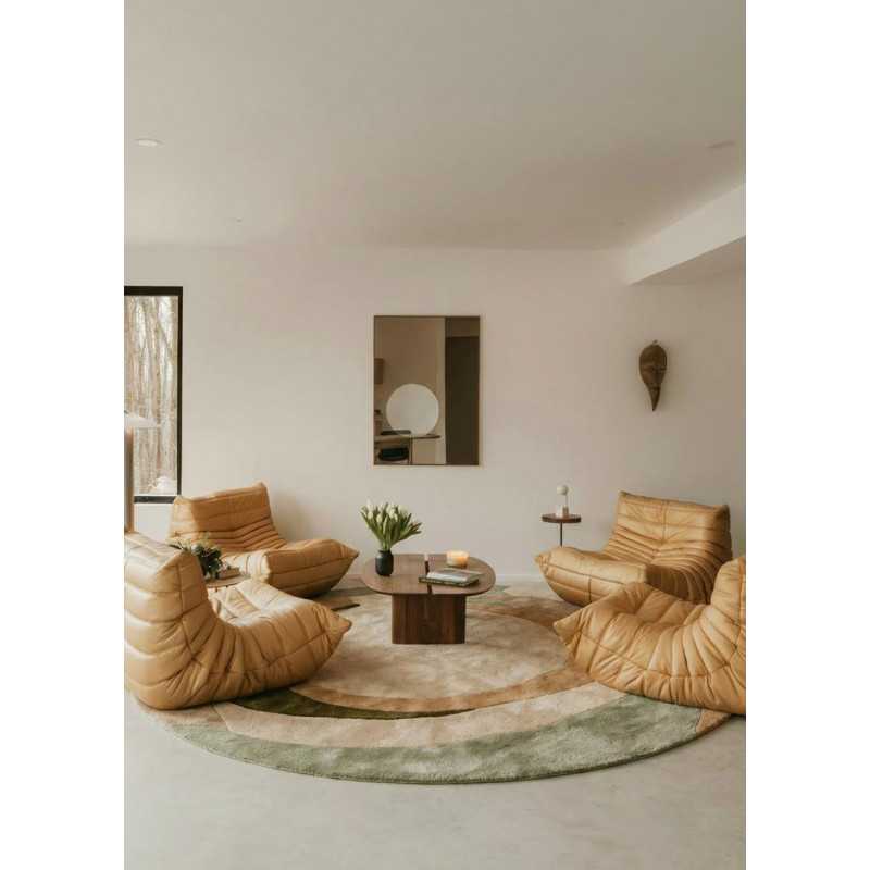 Tapis rond en laine fait main COLIZA