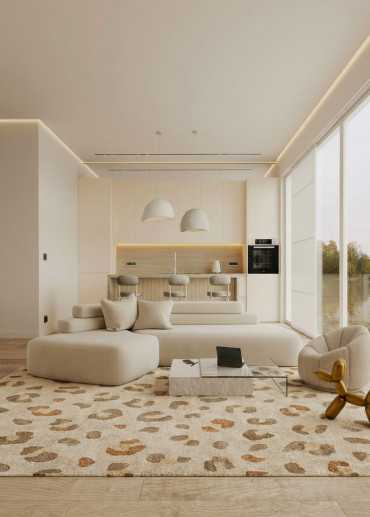 Tapis léopard en laine LOUV