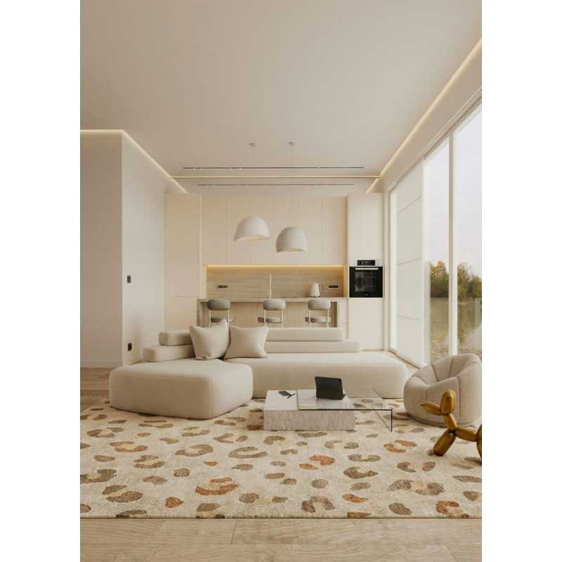 Tapis léopard en laine fait main LOUV