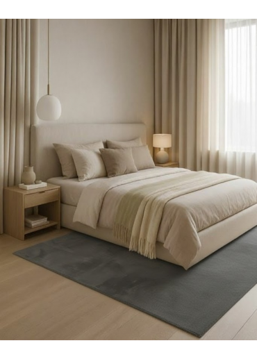 Tapis doux fourrure uni - LAPONIE 01