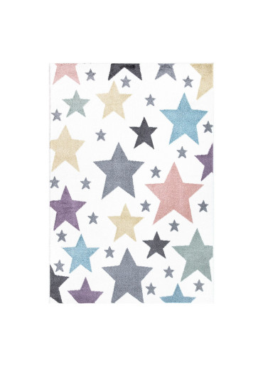 Tapis enfant étoile multicolore - ANIME