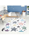 Tapis enfant étoile multicolore - ANIME