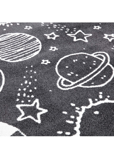 Tapis enfant galaxie gris - ANIME