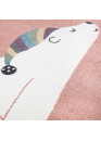 Tapis enfant ours rose - ANIME