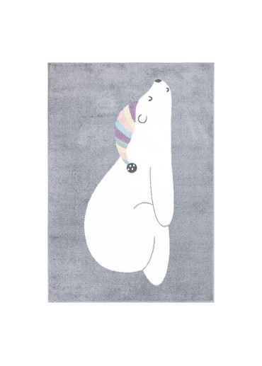 Tapis enfant ours gris - ANIME