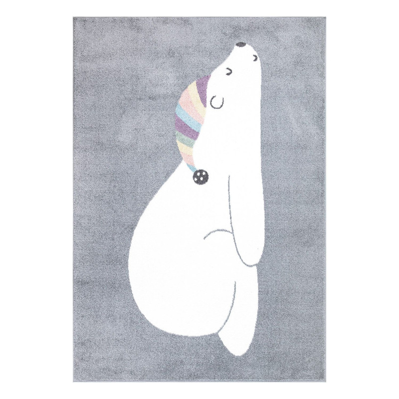 Tapis enfant ours gris - ANIME