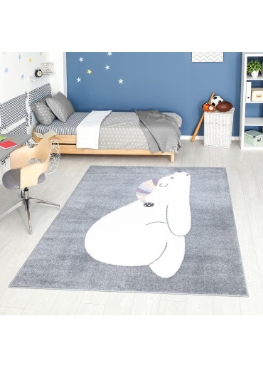 Tapis enfant ours gris - ANIME