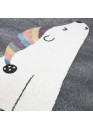 Tapis enfant ours gris - ANIME