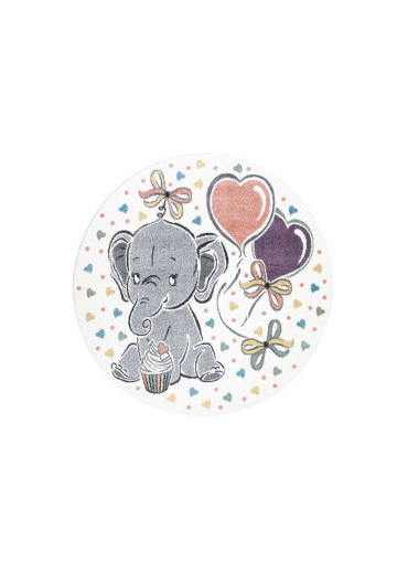 Tapis enfant éléphant crème - ANIME