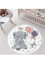 Tapis enfant éléphant crème - ANIME