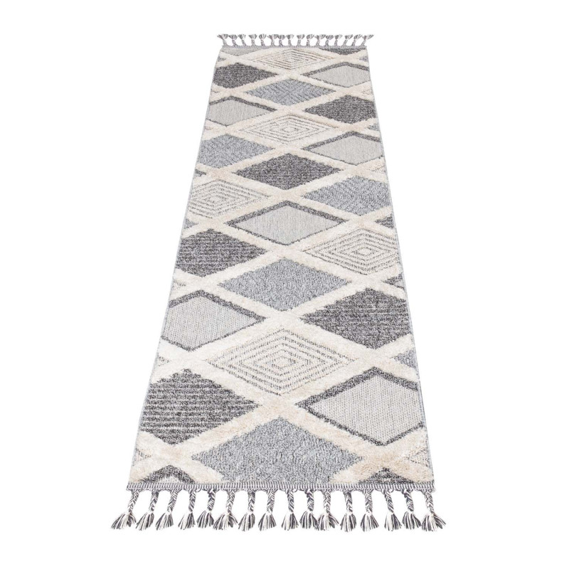 Tapis géométrique gris - VALENCIA 731