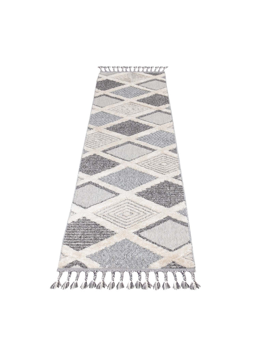 Tapis géométrique gris - VALENCIA 731