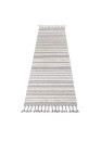 Tapis rayure crème gris - VALENCIA 807