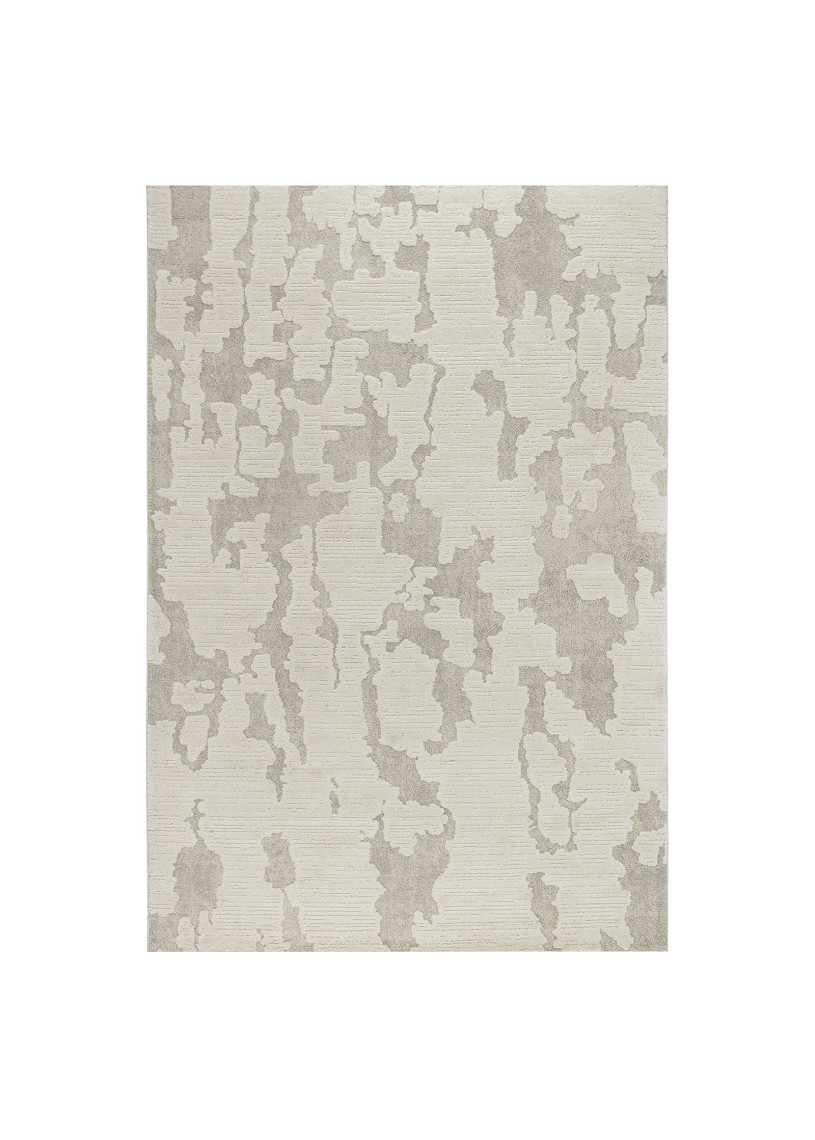 Tapis abstrait crème taupe MONACO 50