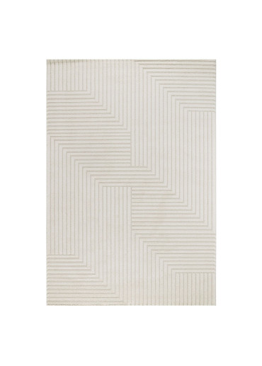 Tapis géométrique crème MONACO 53