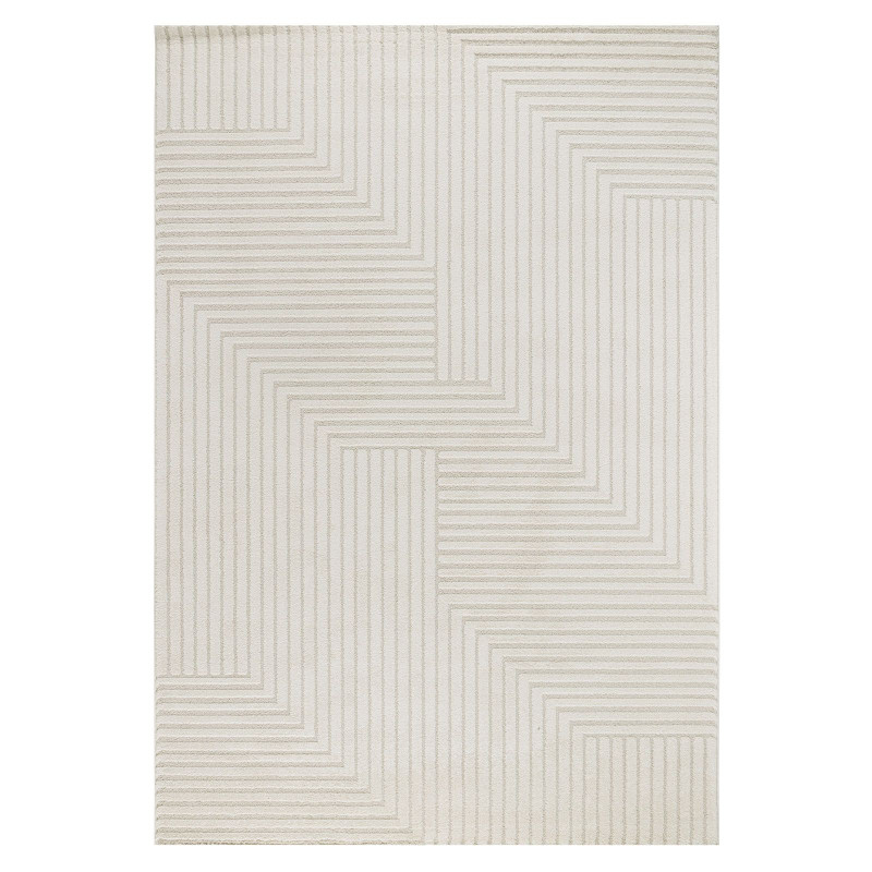 Tapis géométrique crème MONACO 53