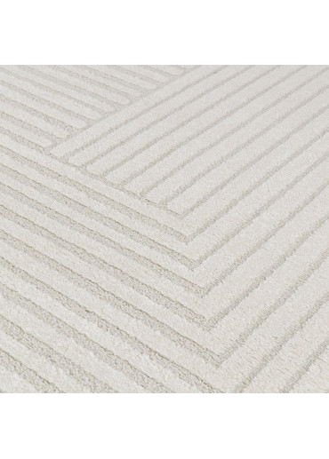 Tapis géométrique crème MONACO 53