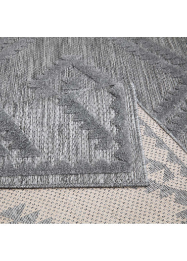 Tapis extérieur et intérieur gris anthracite - SANTORINI 454