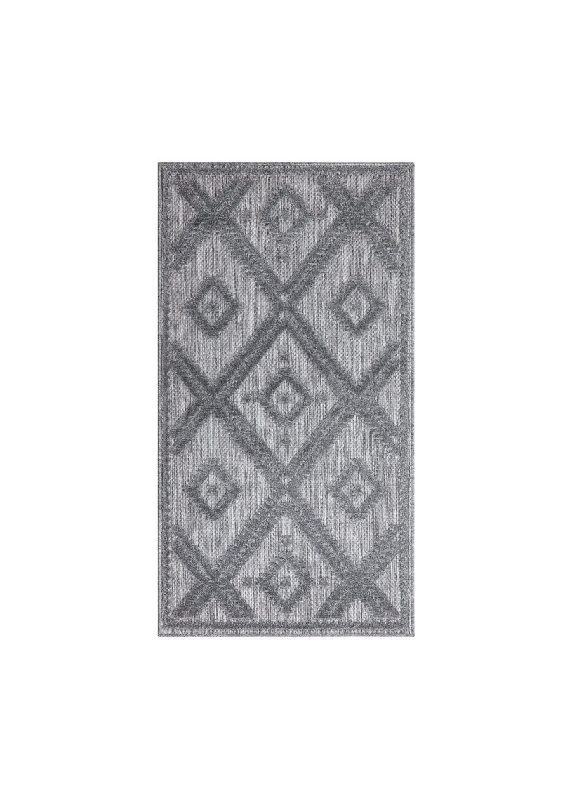 Tapis extérieur et intérieur gris anthracite - SANTORINI 454