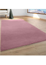 Tapis doux rose foncé - LUMIA