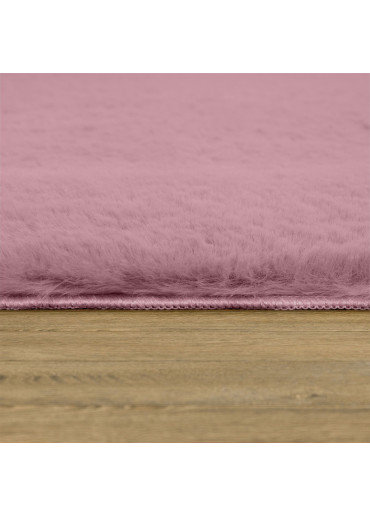 Tapis doux rose foncé - LUMIA