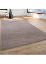 Tapis doux marron - LUMIA