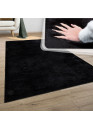 Tapis doux noir - LUMIA