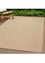 Tapis extérieur intérieur effet jute beige KENZY 01