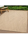 Tapis extérieur effet intérieur jute beige KENZY 02