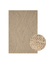 Tapis extérieur intérieur effet jute beige KENZY 02