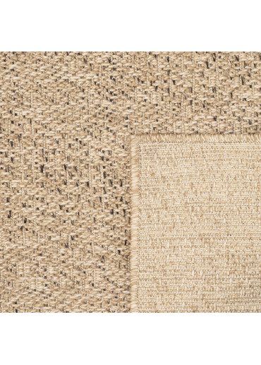 Tapis extérieur effet intérieur jute beige KENZY 02