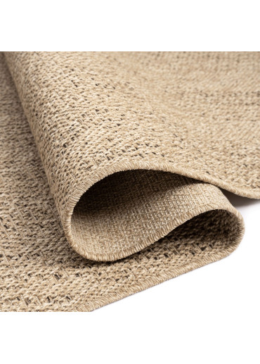 Tapis extérieur effet intérieur jute beige KENZY 02