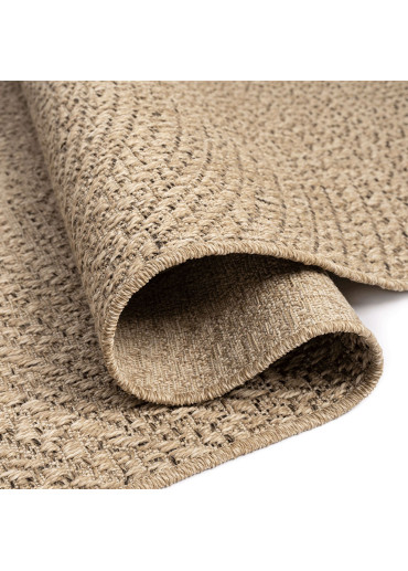 Tapis extérieur effet intérieur jute beige KENZY 04