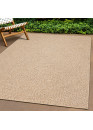 Tapis extérieur effet intérieur jute beige KENZY 04