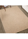 Tapis extérieur intérieur effet jute beige KENZY 04